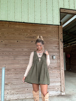 The Tucker Romper- Olive