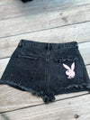 Black Playboy Shorts- Size 26