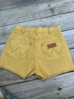 Yellow Wrangler x Billabong Shorts- Size 25