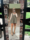 The Tucker Romper- Olive