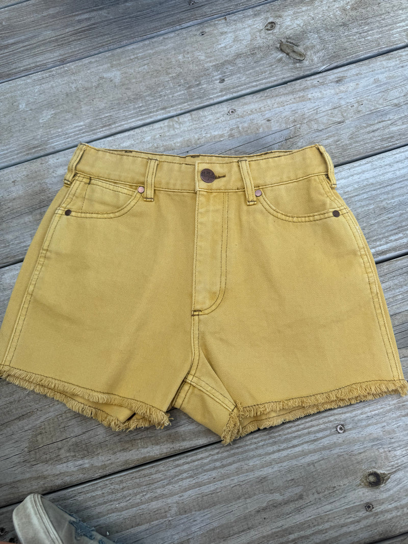 Yellow Wrangler x Billabong Shorts- Size 25